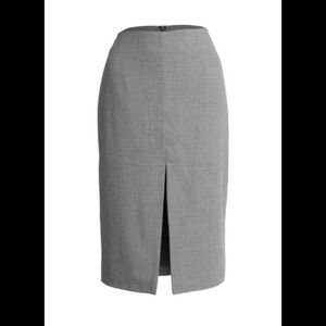 Gray pencil skirt